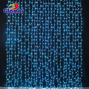 Cortina de luzes de led inteligente, para decoração do centro, rgb, led, para decoração da janela, multicolor, led