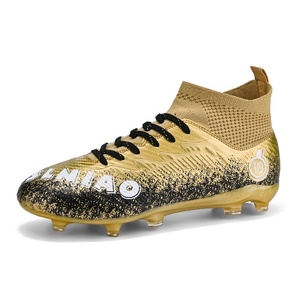 Botas de fútbol profesionales de alta calidad para hombre, tacos de estilo deportivo, plantilla de malla antideslizante para entrenamiento de césped artificial, invierno y verano - Product Image 1