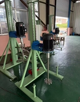 Petit Disperseur Mobile en Acier Inoxydable à Levage Électrique, Mélangeur de Liquides Haute Vitesse, Facile à Utiliser, 500L 7.5kW 380V, pour Laboratoire