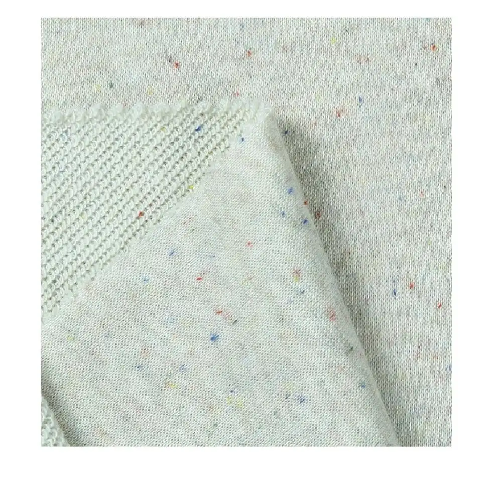 Popular high quality polyester cotton knitted color point french terry TC fabric for garment