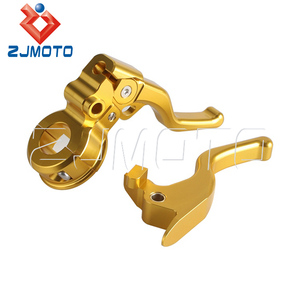 Motocicleta con adaptador de espejo e interruptor de seguridad neutral 6061-T6 palancas de <span class=keywords><strong>mano</strong></span> personalizadas de aluminio para <span class=keywords><strong>Harley</strong></span> Softail 2015-2024 - Product Image 3