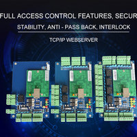 Panel de Control de Acceso Inteligente de Dos Puertas con Pantalla Táctil, Wiegand/TCP/IP/RS485, 20,000 Usuarios, 4 Lectores, Almacenamiento en la Nube