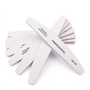 Lima de Uñas Profesional Lavable con Logotipo Personalizado, Limas de Uñas y Raspador Gris Zebra con Logotipo Profesional - Product Image 3