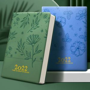 Daily Weekly Monthly A5 Hardcover Leather Printed Diary Notebook Digital Printing Custom Logo Thermal Binding Thread Sewing - Product Image 3