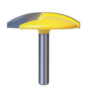 Thin Round Bottom Router Bit Carbide Tipped Straight Shank For <b>Edge</b> <b>Trimming</b> Engraving Machine Wood <b>Plastic</b> Board Cutting - Product Image 1