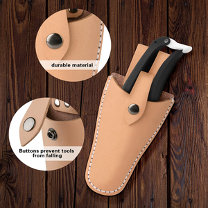 पु चमड़े के शीथ पाउच धारक प्रuner उपकरण पाउच बगीचे की छंटाई पेयर्स कैंची भंडारण बैग होल्स्टर - Product Image 4