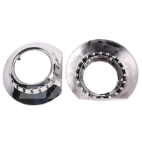 Cache-projecteurs chromés argentés de 2,5 pouces style DQ30-ZKW pour phares de voiture, accessoires de lentilles de rétrofit HID Bi-LED