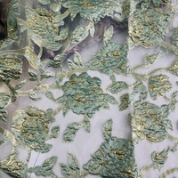 Nouvelles Robes/Vêtements de Luxe en Tissu Organza Jacquard Tissé Respirant à Motifs Floraux 100% Polyester Léger pour Filles Mariage