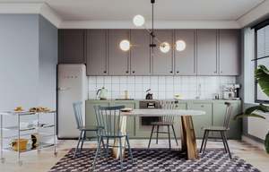 Armoire en bois importée, design simple, armoire en bois massif, meubles de cuisine - Product Image 5