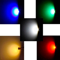 BA9S T4W LED ampoule de voiture rouge bleu H5W T2W T3W 3020 8SMD DC12V/24V intérieur voiture LED éclairage de plaque d'immatriculation