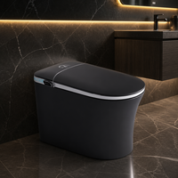 Toilette intelligente légère pour usage domestique, tout-en-un, entièrement automatique, avec couvercle relevable, télécommande, fonctionnement silencieux, intégrée