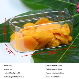 Boîte à gâteau tiramisu transparente, récipient en plastique de qualité alimentaire pour emballage à emporter de mousse, pouding et pâtisserie - Product Image 5