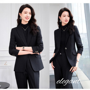 Women's Professional Suit Set Polyester Spring Formal Anti-Wrinkle Workwear - Product Image 2