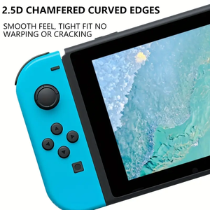 Étui en cristal Nintendo Switch 2 OLED, <span class=keywords><strong>film</strong></span> protecteur en verre trempé 3D 9H, kit d'outils anti-choc pour console de jeu, verre pour console - Product Image 4