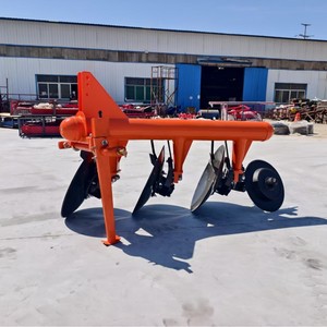 Disc Plough 3 Row Farm <b>Cultivator</b> Tractor Mounted Red High Productivity - Product Image 1