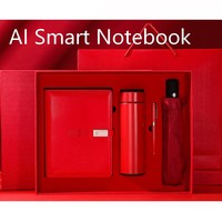 Carnet en cuir personnalisable format A5 avec fonctions IA intelligentes pour cadeaux d'entreprise et promotions