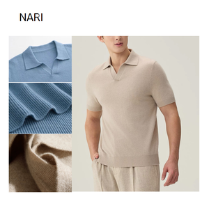 <span class=keywords><strong>Maglione</strong></span> Lavorato a Maglia con Logo Personalizzato, <span class=keywords><strong>Polo</strong></span> in Cashmere Jacquard da <span class=keywords><strong>Uomo</strong></span>, Top Vintage a Maniche Corte, <span class=keywords><strong>Maglione</strong></span> Estivo con Motivi - Product Image 2