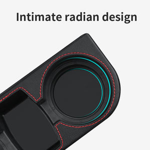 Caja de almacenamiento de bebidas, portavasos de plástico negro, soporte lateral para <span class=keywords><strong>silla</strong></span> de <span class=keywords><strong>coche</strong></span> - Product Image 3