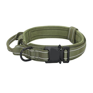 Kerah anjing taktis kerah hewan peliharaan anjing gembala Jerman nilon tugas berat dengan pegangan empuk - Product Image 6