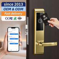 Nouveau modèle 2026 Serrure d'hôtel TT en acier inoxydable 304 avec carte-clé RFID pour porte de chambre d'hôtes