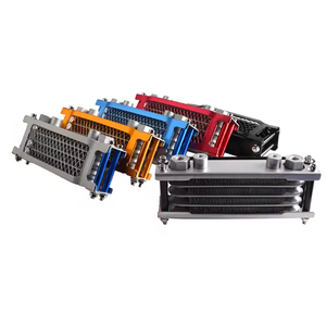 Kit de refroidisseur d'huile universel pour <span class=keywords><strong>motocross</strong></span> <span class=keywords><strong>50cc</strong></span>-140cc, modifié pour <span class=keywords><strong>Honda</strong></span> Yamaha Kawasaki Dirt Bike Mopeds Enduro <span class=keywords><strong>Motocross</strong></span> - Product Image 1