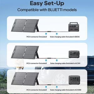 BLUETTI monocristallin pliable 350W 200W panneaux solaires portables <span class=keywords><strong>Kit</strong></span> de charge solaire pour générateur solaire centrale électrique Camping - Product Image 2