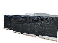 Rouleau de bâche en plastique PE noir de 6 mil, 10x100, pour peinture et protection, film souple anti-humidité moulé par soufflage