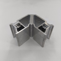Support d'angle d'extension monobloc moderne et durable à 90 degrés, tout en aluminium, pour usage domestique, fixation par vis, garantie 1 an