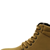 Bottes de travail tactiques personnalisées pour hommes, dessus en cuir nubuck, semelle extérieure en caoutchouc antidérapante, bottes hautes à la cheville, bottes décontractées d'hiver