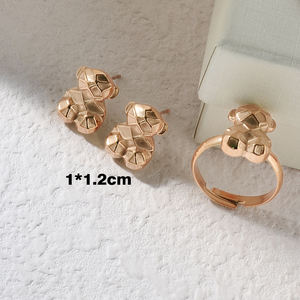 Avrupa'nın en çok satan moda oyuncak ayı takı seti, küpe, yüzük, kadın minimalist takı seti, hediyeler - Product Image 4