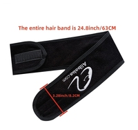 Bandeau facial de spa avec logo personnalisé, bandeau de spa en tissu serviette, serviette élastique, bandeau de visage lavable, bandeau de maquillage, bandeau pour femme