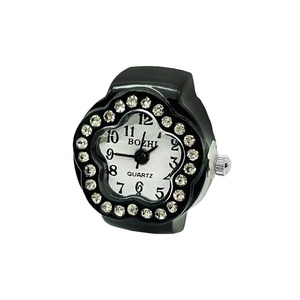 Montres à anneaux de luxe mécaniques en acier inoxydable avec cadran en cristal et strass, édition limitée, montre de doigt pour hommes et femmes - Product Image 5
