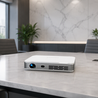 Mini projecteur portable DLP LED 4K et 1080P, Smart Android Wifi sans fil, 7800 mAh, home cinéma de poche pour les entreprises