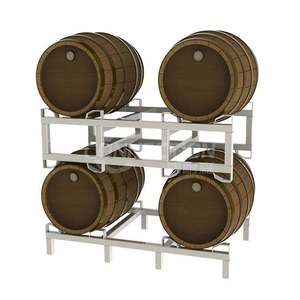 Couleurs personnalisées Coffre-fort Bordeaux Chêne Acier doux Porte-<span class=keywords><strong>tonneau</strong></span> en acier Whisky Bière Tambour de stockage 225l Porte-<span class=keywords><strong>tonneau</strong></span> de vin - Product Image 2