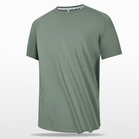 T-shirt unisexe à col rond et manches courtes en jersey extensible 4 directions, polyester et élasthanne, respirant, écologique, anti-boulochage, séchage rapide