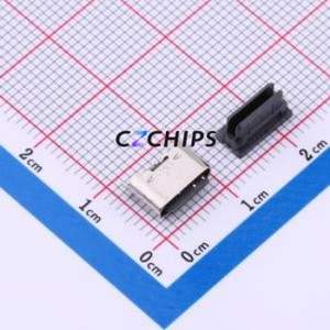 TYPE-C 6P LTH5.5 USB Connector SMD Connector ( Connector Type: Type-C )( Protocol Standard: USB 3.1 )( Gender: Female ) - Product Image 1