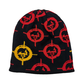 Unisex Y2K Tất Cả Các In Jacquard Dệt Đan Mùa Đông Skull Cap Biểu Tượng Tùy Chỉnh Đồ Họa Skully Beanie Mũ Thư Nhân Vật Thấp Moq - Product Image 3