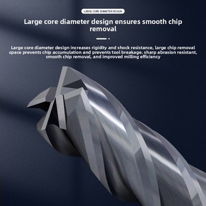 Taiwan <span class=keywords><strong>Shendong</strong></span> 60-Grad 4-Klingen Wolframstahl Nano-Beschichtung Hartmetall Verlängerter Stahl CNC Flachbodenfräser - Product Image 4