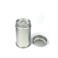 Boîte en fer blanc personnalisée avec impression de logo CMYK pour poudre de matcha, lait, pain – Contenant scellé avec couvercle à anneau pour thé et café