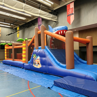 Jeu gonflable pour enfants, château gonflable en forme de requin, toboggan pour bébé, maison de rebondissement