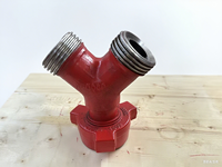 Collecteur de Fracturation pour Champ Pétrolier MJ Brand, en Acier Allié Forgé Intégral, Forme en Y, 2 Pouces, Connexion Filetée NPT Haute Pression, Conforme API 6A
