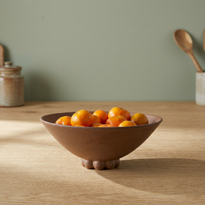 Eco Friendly Acacia Wood Polished Vintage Fruits Serving Bowls <b>Pedestal</b> Style Home <b>Table</b> Decor Party Accessories Handmade - Product Image 1