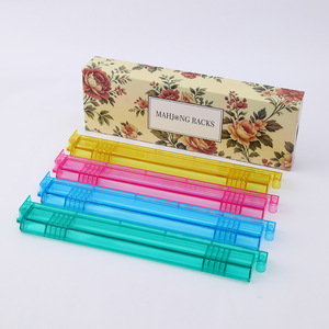 Nuevo organizador de cartas de Mahjong americano 2 en 1, transparente, antideslizante, en stock - Product Image 1