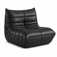 Fauteuil de détente moderne en cuir réglable pour chat, convertible en canapé une place pour salon et chambre à coucher
