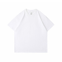 Byval Direct Vente en gros T-shirts d'été pour femmes en coton 100% tricoté sur mesure, col rond, manches courtes, respirants, en vente