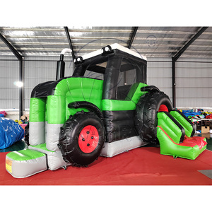 Castillo Hinchable de PVC Realista con Forma de Camión, Tractor Personalizado, Casa de Brinco Inflable con Tobogán, Venta al por Mayor - Product Image 5