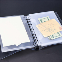 Fundas Protectoras Transparentes para Hojas A4 y B5, con Solapa, Bolsillo Único, Carga Lateral, de Polipropileno, para Archivar Documentos