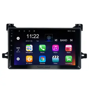 도요타 프리우스 2016 WIFI HD 터치 스크린 지원 Carplay DVR GPS 네비게이션을위한 9 인치 자동차 라디오 안드로이드 13.0