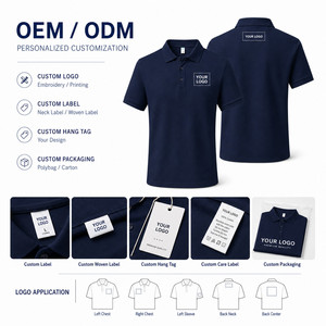 Polo de Seda Helada con Logotipo Personalizado, 190 g/m², Elástico, Transpirable, Uniforme Corporativo, Tallas Grandes S-6XL, Camiseta Polo de Golf - Product Image 4