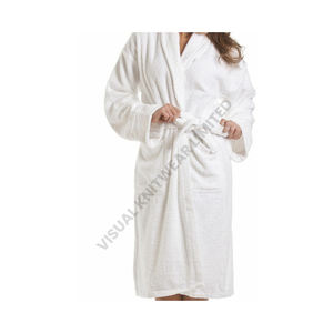 Albornoz de mujer con logotipo personalizado para Resort Spa y suministro de hospitalidad Albornoz ligero de primera calidad para mujer con cinturón y bolsillos - Product Image 1